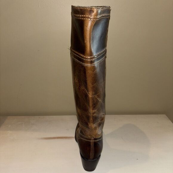 Frye White Label Tall Campus Pull On Boots Women's Size 8.5 B Distressed Brown - Picture 12 of 15